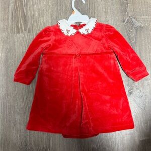 Velour baby Holiday dress